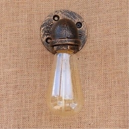 Nostalgi Enkel Vannrør Dekorativ Liten Vegglampe Vegglampe