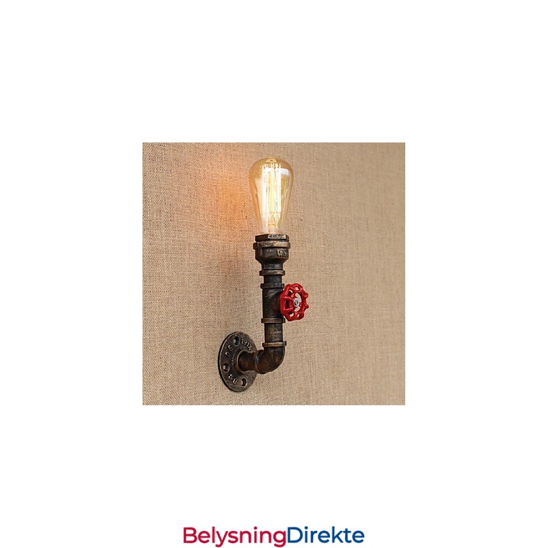 Nostalgi Enkel Vannrør Dekorativ Liten Vegglampe Vegglampe