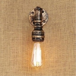 Rustikk Hyttemaling For Omgivelseslys Vegglampe Med Vegglampe