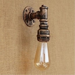 Rustikk Hyttemaling For Omgivelseslys Vegglampe Med Vegglampe