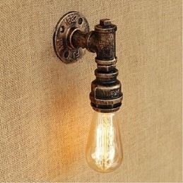 Rustikk Hyttemaling For Omgivelseslys Vegglampe Med Vegglampe