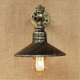 Rustikk Hyttemaling For Omgivelseslys Vegglampe Med Vegglampe