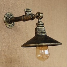 Rustikk Hyttemaling For Omgivelseslys Vegglampe Med Vegglampe