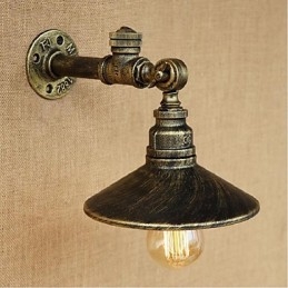 Rustikk Hyttemaling For Omgivelseslys Vegglampe Med Vegglampe