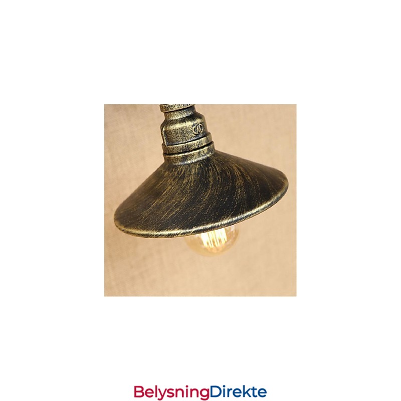 Rustikk Hyttemaling For Omgivelseslys Vegglampe Med Vegglampe