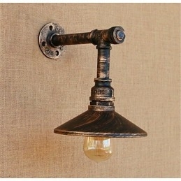 Rustikk Hytte Landlig Antikk Messingfunksjon For Omgivelseslys Vegglampe Vegglampe