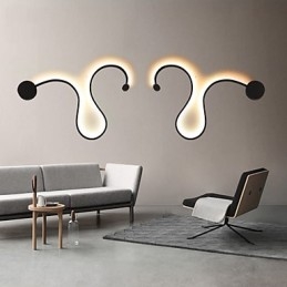 Moderne Vegglamper Kreativ Metall Stue Gang Soverom Hotellrom Nattbord Dekorasjonsbelysning