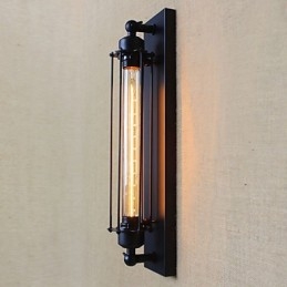 Europeisk Retro Klesbutikk Restaurantscene Dekorativ Kunst Vegglampe