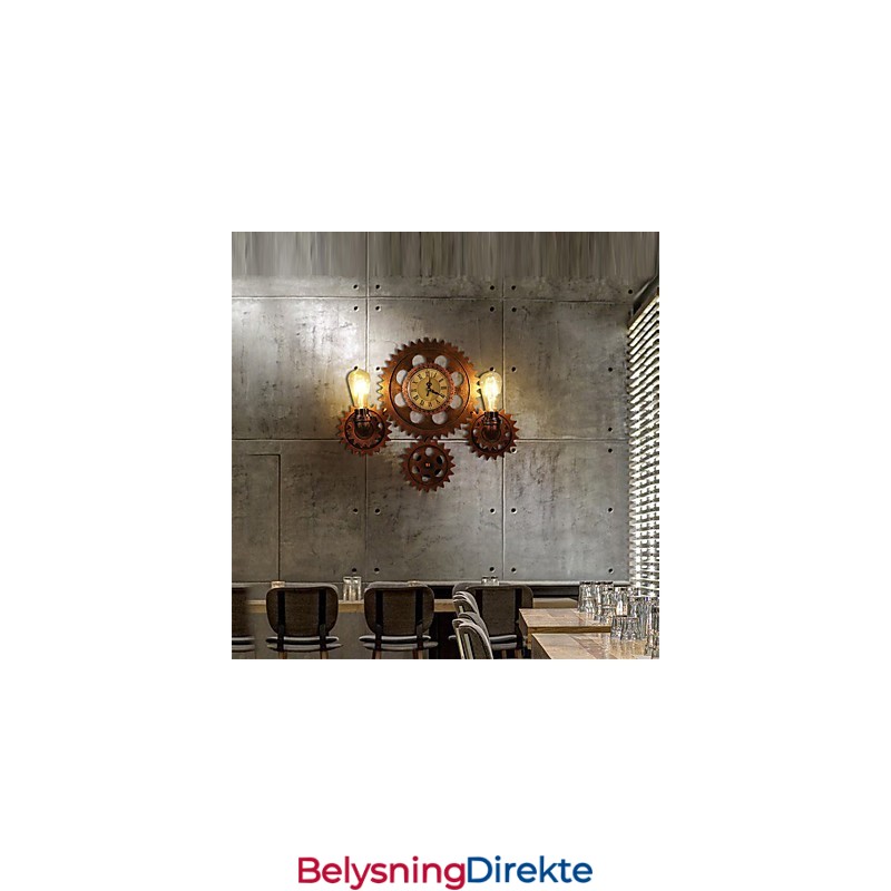 Vintage Industrielle Vegglamper I Treform, Kreative, Dreibare Lys, Restaurant, Kafé, Bar, Dekorasjonsbelysning