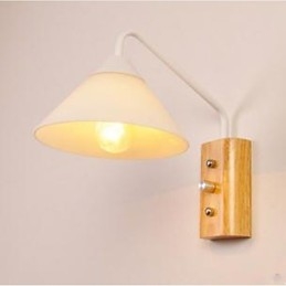Japansk Koreansk Midtgang Veranda Trapp Soverom Nattbordslampe Vegglampe Glass Tre