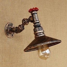 Landlig Retro-Malerifunksjon For Mini-Stil Roterende Lys Med Svingarm Og Vegglampe