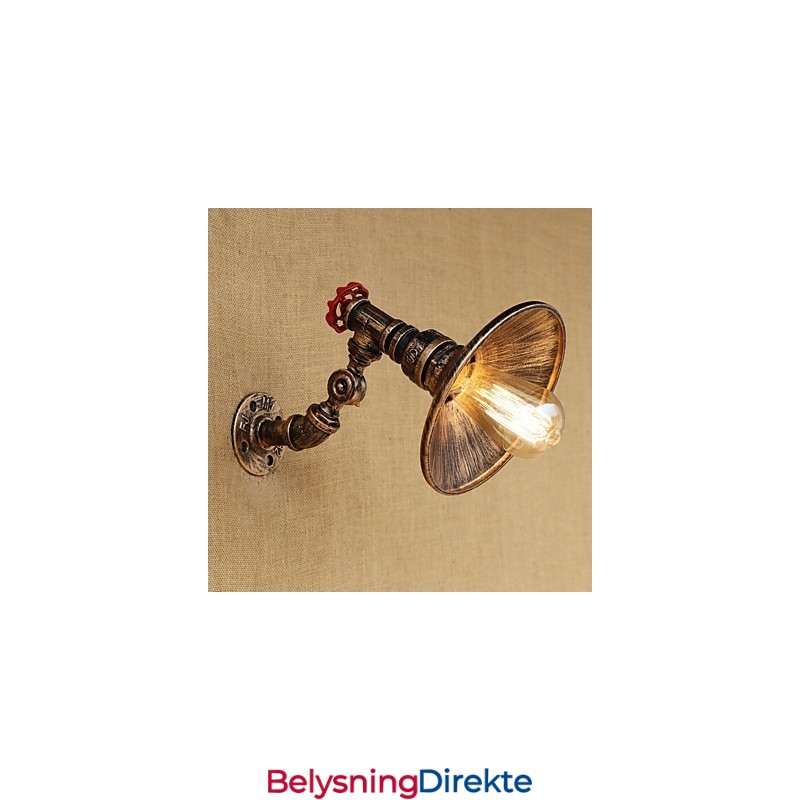 Landlig Retro-Malerifunksjon For Mini-Stil Roterende Lys Med Svingarm Og Vegglampe