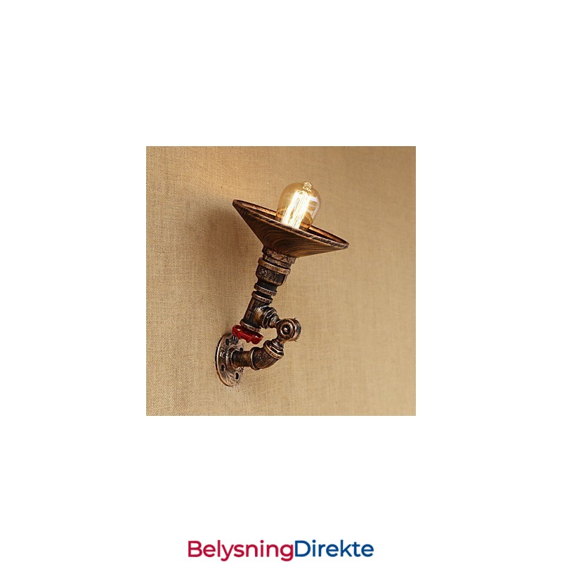 Landlig Retro-Malerifunksjon For Mini-Stil Roterende Lys Med Svingarm Og Vegglampe