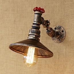 Landlig Retro-Malerifunksjon For Mini-Stil Roterende Lys Med Svingarm Og Vegglampe