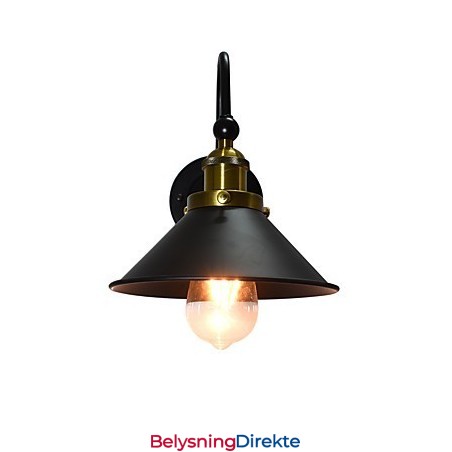 Vegglampe Vegglampe Veggjernsvegglampe Dum Black Lightsaber-Lampe På Veggen