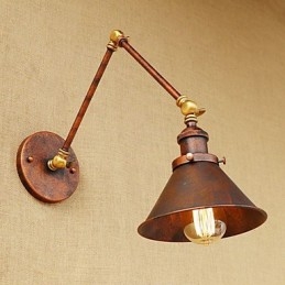 Vegglampe I Messing, Vintage, Industriell Vegglampe, Hjemmebelysning, Innendørsdekor, Vegglampe