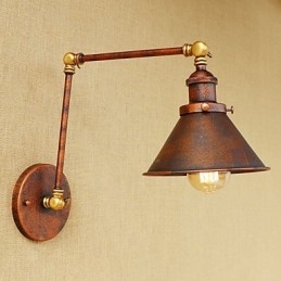 Vegglampe I Messing, Vintage, Industriell Vegglampe, Hjemmebelysning, Innendørsdekor, Vegglampe