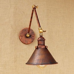 Vegglampe I Messing, Vintage, Industriell Vegglampe, Hjemmebelysning, Innendørsdekor, Vegglampe