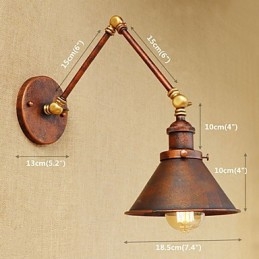 Vegglampe I Messing, Vintage, Industriell Vegglampe, Hjemmebelysning, Innendørsdekor, Vegglampe