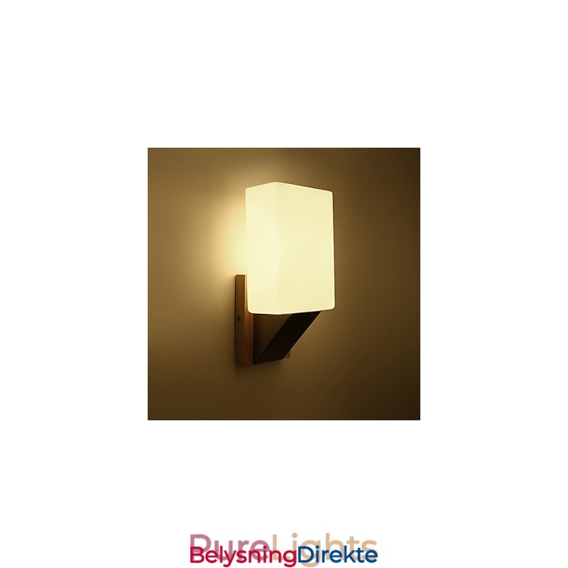 Moderne Samtidsstil Sort Oksidfinish Funksjon For Øyebeskyttelse Omgivelseslys Vegglampe Vegglampe