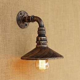Rustikk Hyttelandlig Retro-Malerifunksjon For Mini-Stil Omgivelseslysvegglampetter