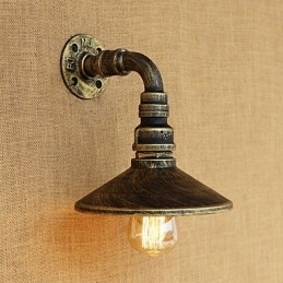 Rustikk Hyttelandlig Retro-Malerifunksjon For Mini-Stil Omgivelseslysvegglampetter