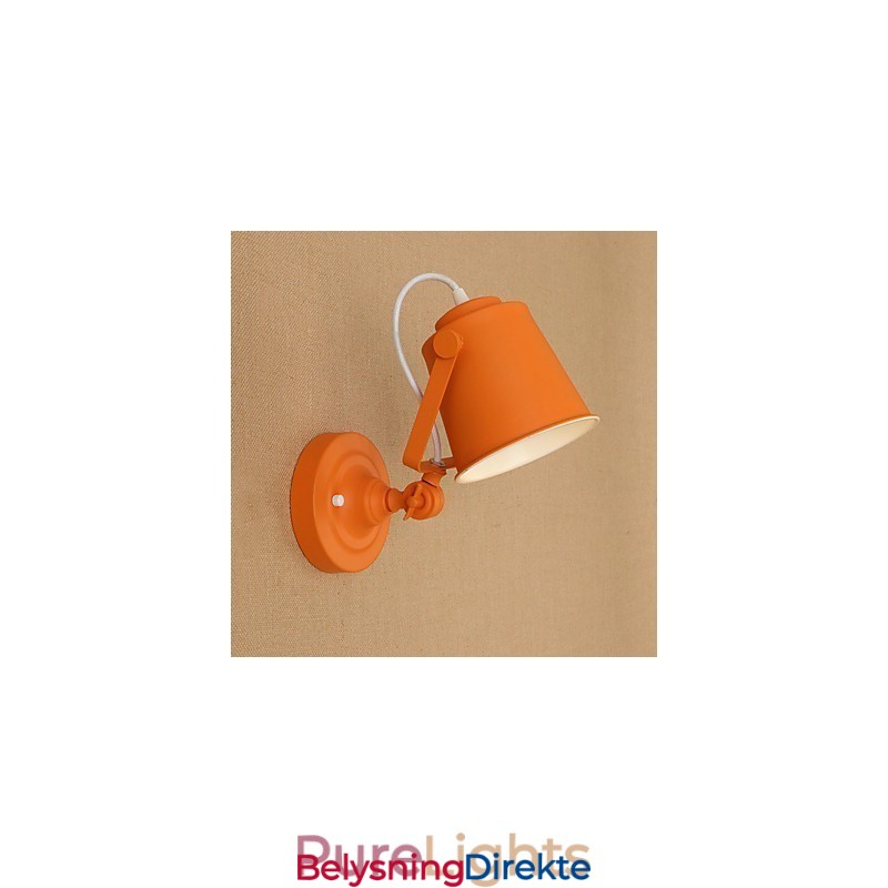 Malt Stålvegglampe Dum Svart Amerikansk Kaffedekorasjon Retro Vegglampe Lyssabellampe På Vegg