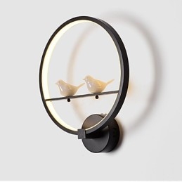 Soveromsvegglampe Nattbordslampe Og Den Kreative Personligheten Til Moderne Minimalistisk Sirkulær Trappekorridorvegglampe
