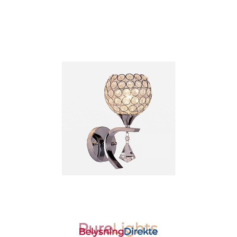 Max Crystal Modern Contemporary Galvanisert Funksjon For Krystall Ambient Light Vegglampe Vegglampe
