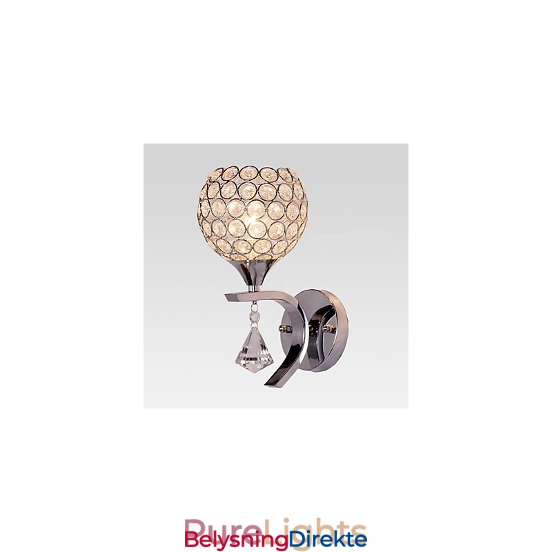 Max Crystal Modern Contemporary Galvanisert Funksjon For Krystall Ambient Light Vegglampe Vegglampe