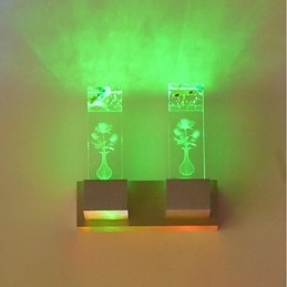 Flerfarget Nyhet For Mini-Stil Omgivelseslys Vegglampe Vegglampe Rosenlys