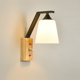 Enkel Landlig Funksjon For Øyebeskyttelse Omgivelseslys Vegglampe Vegglampe Ny Kinesisk Moderne Minimalistisk Kreativ Soverom Nattbord