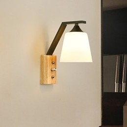 Enkel Landlig Funksjon For Øyebeskyttelse Omgivelseslys Vegglampe Vegglampe Ny Kinesisk Moderne Minimalistisk Kreativ Soverom Nattbord