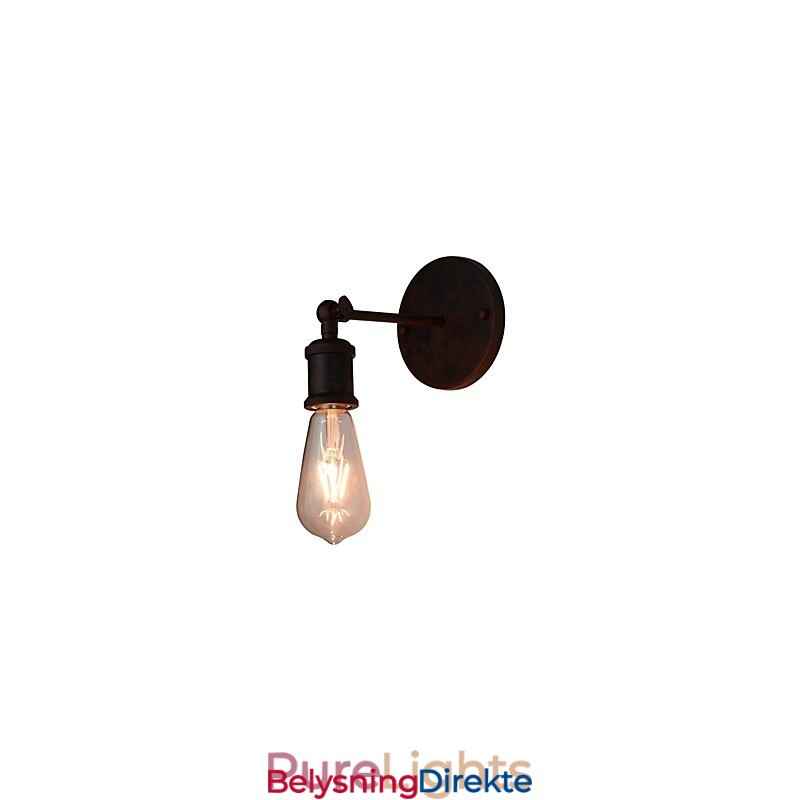 Vegglampe Vegglampe Veggjernsvegglampe Dum Black Lightsaber-Lampe På Veggen