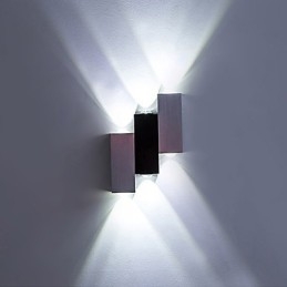 Moderne Samtids Børstet Funksjon For Omgivelseslys Innfelt Vegglampe Vegglampe