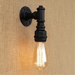 Rustikk Hyttemaling For Omgivelseslys Vegglampe Med Vegglampe