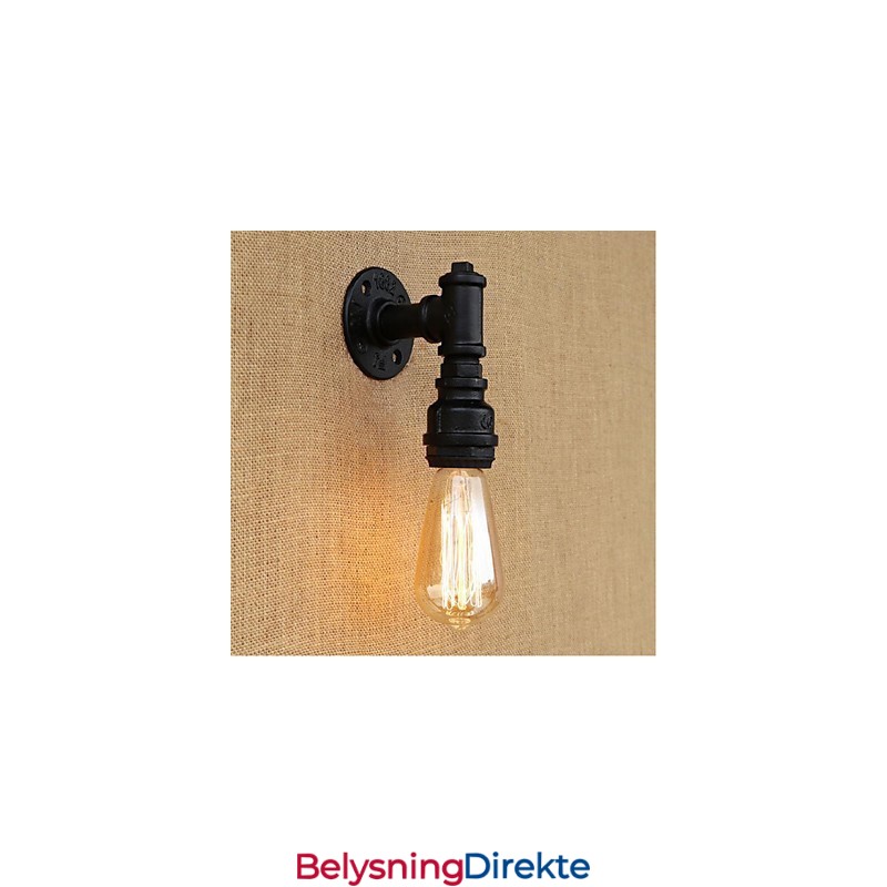 Rustikk Hyttemaling For Omgivelseslys Vegglampe Med Vegglampe