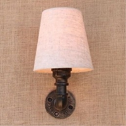 Rustikk Lodge Messingdetalj For Omgivelseslys Vegglampe Vegglampe
