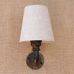 Rustikk Lodge Messingdetalj For Omgivelseslys Vegglampe Vegglampe