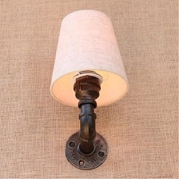Rustikk Lodge Messingdetalj For Omgivelseslys Vegglampe Vegglampe