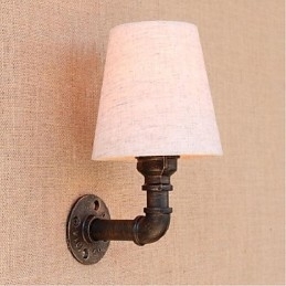 Rustikk Lodge Messingdetalj For Omgivelseslys Vegglampe Vegglampe