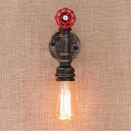 Nostalgi Enkel Vannrør Dekorativ Liten Vegglampe Vegglampe