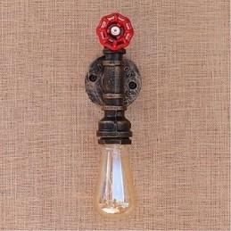 Nostalgi Enkel Vannrør Dekorativ Liten Vegglampe Vegglampe