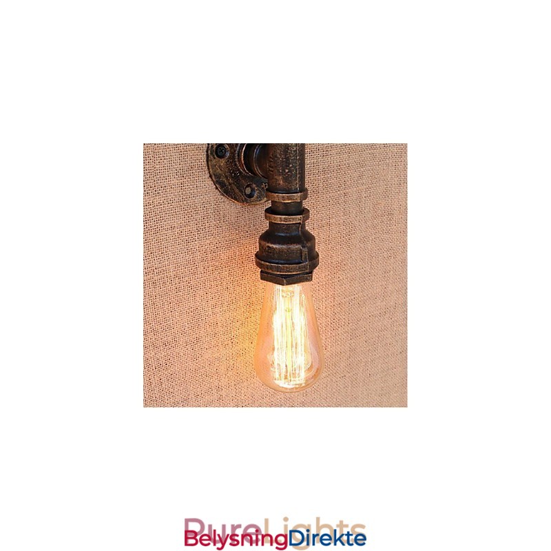 Nostalgi Enkel Vannrør Dekorativ Liten Vegglampe Vegglampe