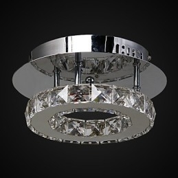 Moderne Samtids Krystall Krom Metall Innfelt Montering