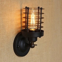 Rustikk Hytte Landlig Antikk Messingfunksjon For Omgivelseslys Vegglampe Vegglampe
