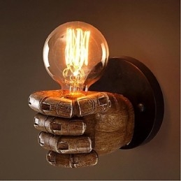 Rustikk Hyttemaling For Omgivelseslys Vegglampe Med Vegglampe