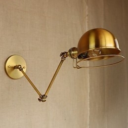 Industriell Retro Europeisk Stil Landsbykarakterbelysning Dekorativ Vegglampe Jernarm