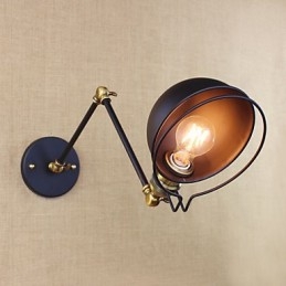Industriell Retro Europeisk Stil Landsbykarakterbelysning Dekorativ Vegglampe Jernarm