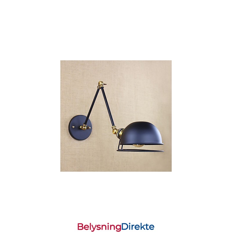 Industriell Retro Europeisk Stil Landsbykarakterbelysning Dekorativ Vegglampe Jernarm
